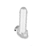 BASIC X Vibrační návlek na penis transparentní	